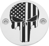 Custom Engraving PATR22-63 Custom Engraving M8 Timer Cover Punisher Chrome Patr22-63