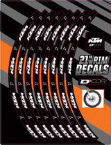 D-Cor 40-80-204 D-Cor Rim Decals 21" Ktm Logo Front 40-80-204