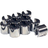 No-Mar Wheel Weights - Re-Usable - 1/2 Oz - Chrome - 10 Pack Wt-Spk10Ch-50