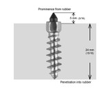 Igrip 25Mm Standard Screw Studs Qty 100 St-25100R