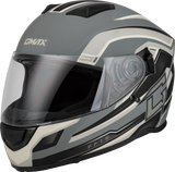Gmax F1181818 Gmax Ff-18 Drift Helmet Matte Grey/Silver/Black 2X F1181818
