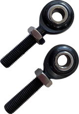 Santoro Fabworx Black Rod Ends Pr. 1-Lh  1 -Rh Sf30035