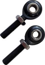 Santoro Fabworx SF30035 Santoro Fabworx Black Rod Ends Pr. 1-Lh 1 -Rh Sf30035