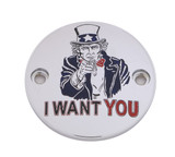 Custom Engraving M8 Timer Cover Uncle Sam Chrome Patr10-63