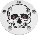 Custom Engraving SKUL33-04 Custom Engraving Tc Timer Cover Skull Chrome Skul33-04
