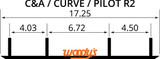 Woodys 4" Ace Carbide Runners C&A Pro Skis 5000 Ac4-5000