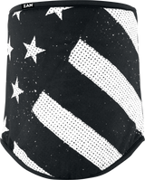 Zan Sportflex Neck Gaiter Black & White Flag Wfl091