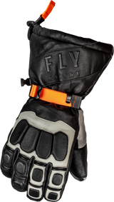 Fly Racing 363-3942XS Fly Racing Glacier Gloves Black/Grey/Orange Xs 363-3942Xs