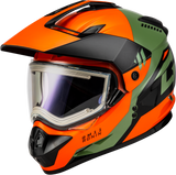 Gmax Gm-11S Ronin Snow Helmet W/ Elec Shld Orange/Green/Black X A41151183