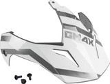 Gmax Visor W/Screws Trapper White/Silver Gm-11S G011104
