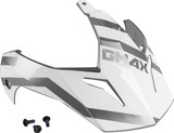 Gmax G011104 Gmax Visor W/Screws Trapper White/Silver Gm-11S G011104