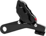 Hawg Halters Inc RKHTAB548 Hawg Halters Inc 4 Pist Rear Caliper Kit Black 25Mm Flt 08-Up Rkhtab548