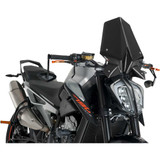 PUIG HI-TECH PARTS 9668N Puig Hi-Tech Parts New Generation Windscreen - 16-1/4" - Black - Ktm 9668N