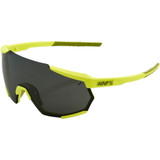 100% Racetrap Sunglasses - Yellow - Black Mirror Lens 61037-004-61
