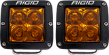 Rigid D-Series Spot Amber Pro Pair 20252 Rigid D-Series Spot Amber Pro Pair 20252