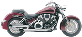 Cobra Blvd Slashcut Slip On Chrome Hon Vtx1800R/S/N/F/T 02-08 1176Sc