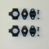 National Cycle 7/8" Quickset Handlebar Clamps Black Bag#051