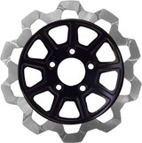 Lyndall Brakes 4007-2133 Lyndall Brakes 9 Spoke Rotor Rear Blk/Sil Bow Tie 11.5" 6Mm 4007-2133