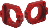 Works Axle Blocks Elite Ktm/Hus Red 17-255