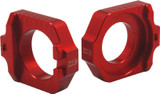 Works 17-255 Works Axle Blocks Elite Ktm/Hus Red 17-255