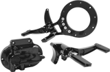Hawg Halters Inc MCK-FC21AS-FK Hawg Halters Inc Mid-Cntrl Kit Cbl Clutch Black Flh 21-Up Mck-Fc21As-Fk