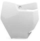 Polisport Front Number Plate White 8665700001