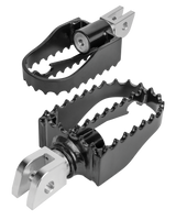 BURLY BRAND B13-1005B Burly Brand Mx Style Foot Pegs Tri Black B13-1005B