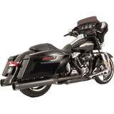 S&S Cycle El Dorado Dual Exhaust - Black - Black Tracer 550-0702C