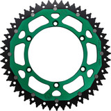 MOOSE RACING 12104605215X Moose Racing Dual Sprocket - Green - 52 Tooth 1210-460-52-15X