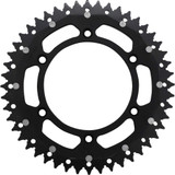 MOOSE RACING 12108974810X Moose Racing Dual Sprocket - Black - 48 Tooth 1210-897-48-10X