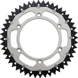 MOOSE RACING 12108974811X Moose Racing Dual Sprocket - Silver - 48 Tooth 1210-897-48-11X