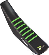 D-Cor Seat Cover Black/Green W/Ribs 30-20-454