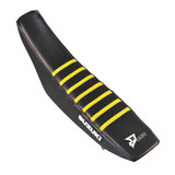 D-Cor 30-40-126 D-Cor Seat Cover Black W/Yellow Ribs Suz 30-40-126