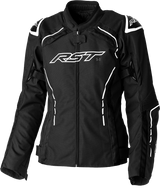 Rst 103056WHI-20 Rst Ladies S1 Ce Jacket Black/White Textile 3Xl 103056Whi-20