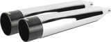Tbr 005-4380499D Tbr Comp S Slip-On Touring Tc Chrome W/Blk Aluminum End Cap 005-4380499D
