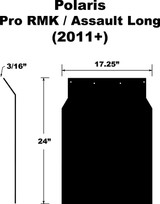 Pdp Snowflap  Polaris Pro Rmk/Assault/Axys 2011+ L Sf-Pro11Pb-L