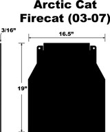 Pdp SF-FCAT037PB Pdp Snowflap Arctic Cat Firecat/Sabercat 03-07 Sf-Fcat037Pb