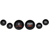 Dakota Digital Mlx 6-Gauge Instrument Kit - Black Bezel Mlx-8696-K