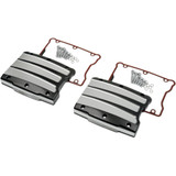 Performance Machine (Pm) Rocker Box Cover - Scalloped - Platinum Cut - Twin Cam 0177-2021-Bmp