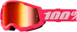 100% 50032-00011 100% Strata 2 Junior Goggle Pink Mirror Red Lens 50032-00011