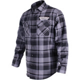 Throttle Threads Drag Specialties Long-Sleeve Flannel Shirt - Gray/Black - Small Drg27S68Gysr