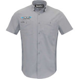 THROTTLE THREADS DRG31ST26GY4X Throttle Threads Drag Specialties Vented Shop Shirt - Gray - 4Xl Drg31St26Gy4X