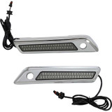 CUSTOM DYNAMICS CDSBLDC4SC Custom Dynamics Latch Light - Saddlebag - Dual Color - Smoke - Chrome Cd-Sbl-Dc4-Sc