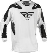 Fly Racing 379-310S Fly Racing Kinetic Mesh Sym Jersey White/Black Sm 379-310S