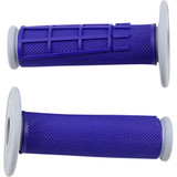 MOOSE RACING 1MG2315UEM Moose Racing Grips - Compound - Half-Waffle - Blue 1Mg2315-Uem