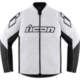 ICON 2820-5802 Icon Hooligan Jacket - White - 3Xl