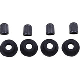 Bolt Valve Stem Grommet/Cap - Black - 4 Pack 2007-Grm
