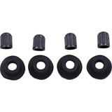 BOLT 2007GRM Bolt Valve Stem Grommet/Cap - Black - 4 Pack 2007-Grm