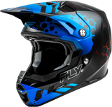 Fly Racing Formula Cc Tektonic Helmet Black/Blue/Red Sm 73-4330S