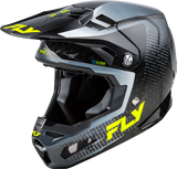 Fly Racing Formula S Carbon Protocol Hlmt Black Carbon/Grey/Hi-Vis Md 73-4464M